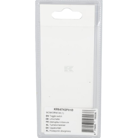 Interrupteur à bascule UNIVERSEL KR647H2P01B