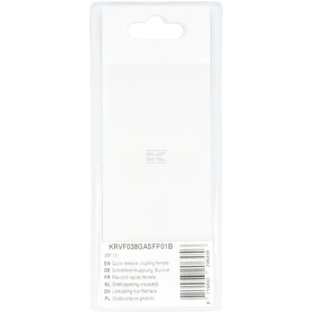 Raccord rapide femelle UNIVERSEL KRVF038GASFP01B