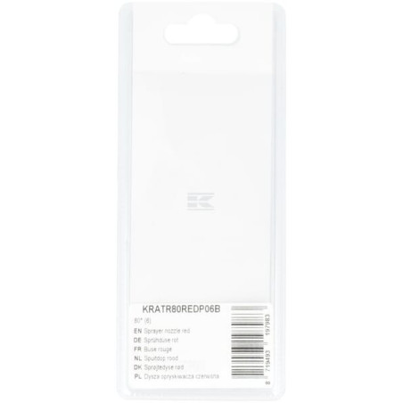 Buse de pulvérisateur rouge UNIVERSEL KRATR80REDP06B