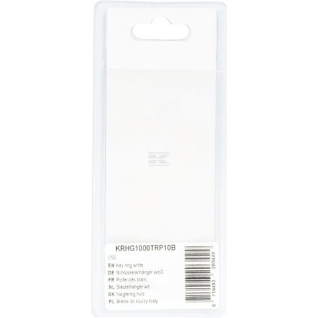 Porte-clés blanc UNIVERSEL KRHG1000TRP10B