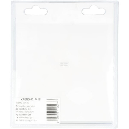 Ruban isolant jaune UNIVERSEL KREM20401P01B