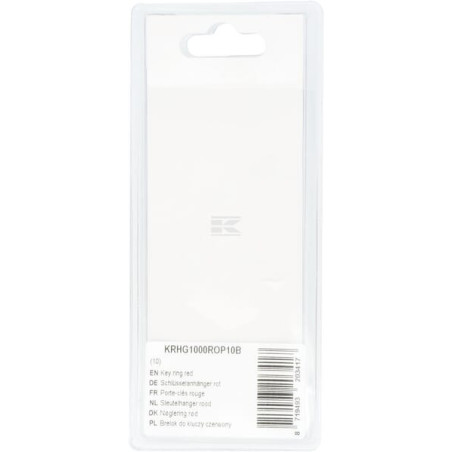 Porte-clés rouge UNIVERSEL KRHG1000ROP10B