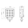 Phare de travail LED UNIVERSEL LA10833