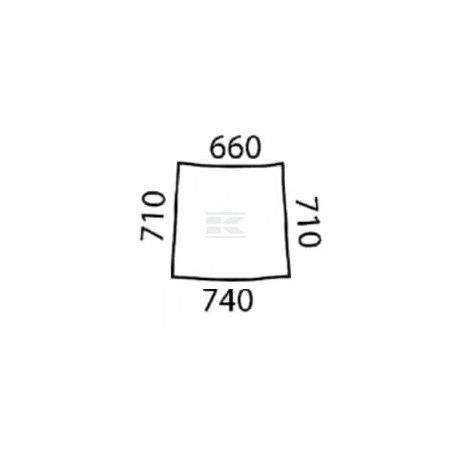 Vitre de porte JOHN DEERE L58951