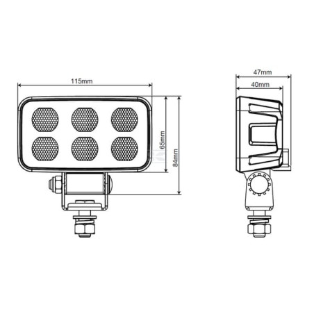 Lampe de travail LED UNIVERSEL LA10834