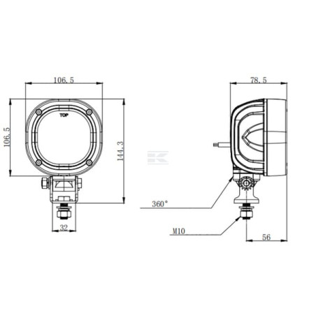 Voyant LED VALTRA LA10557