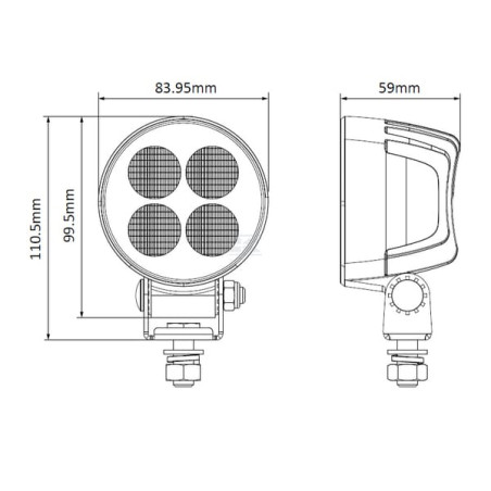 Phare de travail LED UNIVERSEL LA10831