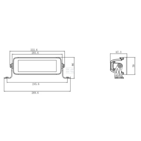 Barre lumineuse UNIVERSEL LA10811