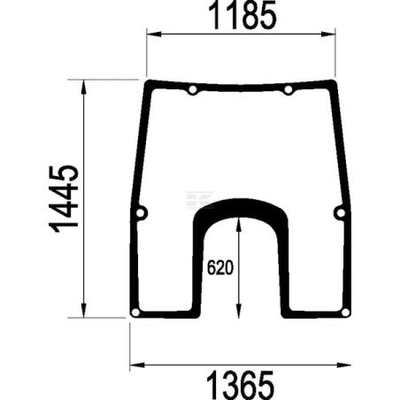 Pare-brise UNIVERSEL L166875N