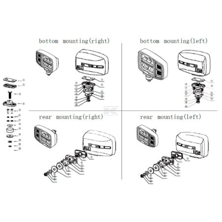 Phare LED UNIVERSEL LA1021VHEAT