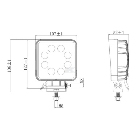 Phare de travail LED UNIVERSAL LA10901