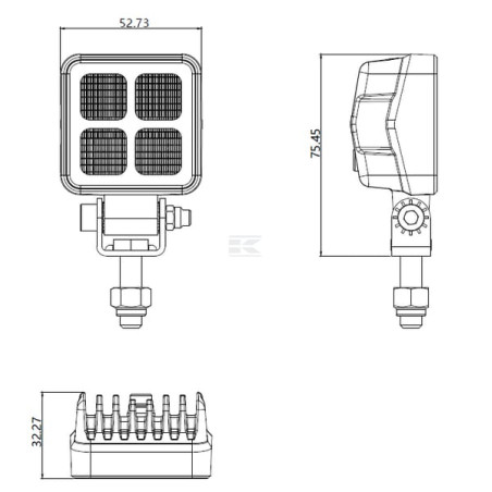 Phare de travail LED UNIVERSEL LA10605
