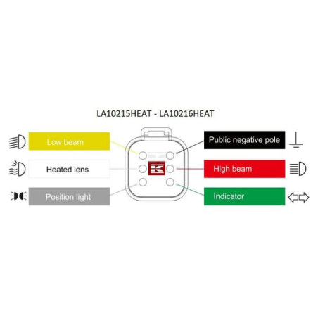 Phare LED UNIVERSEL LA10215HEAT