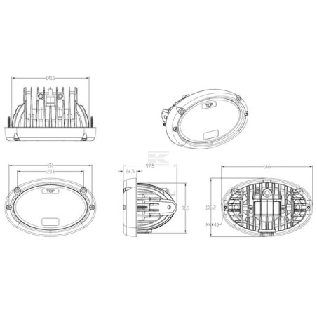 Phare LED UNIVERSEL LA10635