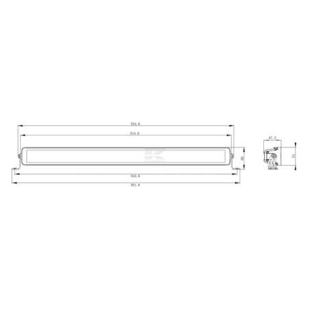 Barre lumineuse UNIVERSEL LA10814