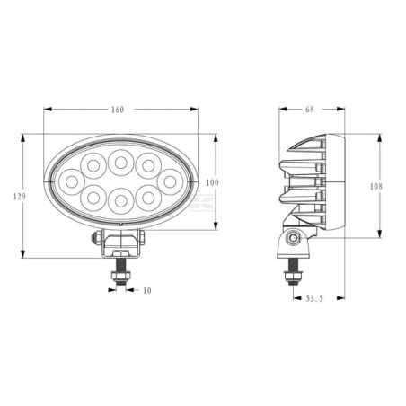 Lampe de travail LED CLAAS LA10558