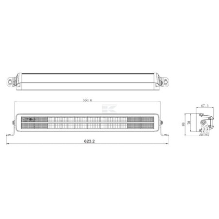 Barre lumineuse UNIVERSEL LA10813