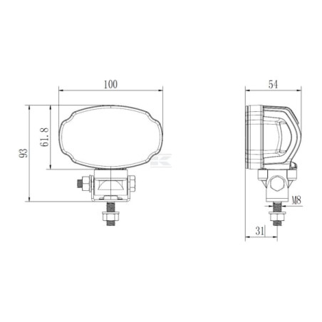 Phare de travail LED UNIVERSEL LA10906BOX