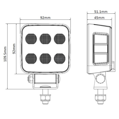 Lampe de travail LED UNIVERSEL LA10830