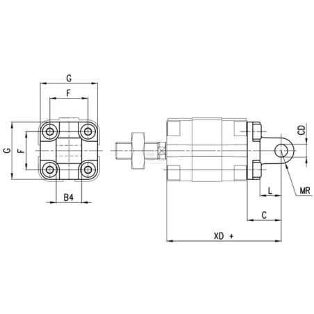 Tourillon CAMOZZI L311216