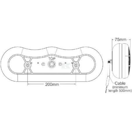 Feu arrière LED BRITAX L14100L12V