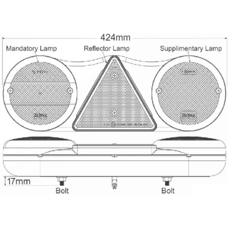 Feu arrière LED BRITAX L14215L12V
