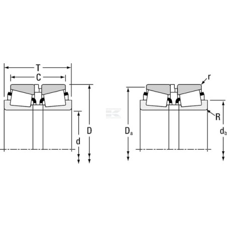 Roulements à rouleaux côniques TIMKEN LM4854890013
