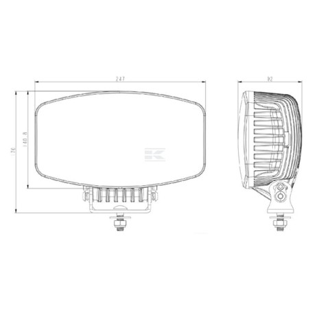 Phare LED UNIVERSEL LA80042
