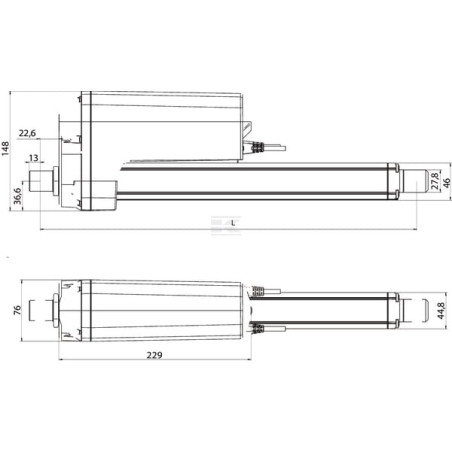 Actionneur LINAK LA362C322H200B20