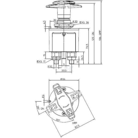 Interrupteur ELECTRO MECANICA CORMAR LA500070K