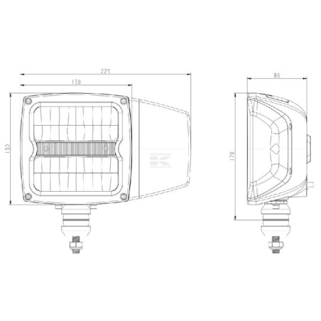 Projecteur LED UNIVERSEL LA80043