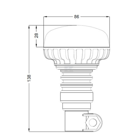 Gyrophare LED UNIVERSEL LA20092