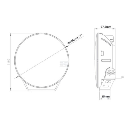 Phare LED UNIVERSEL LA80040