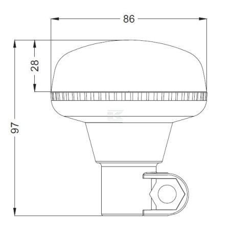 Gyrophare LED UNIVERSEL LA20093