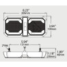 Feu arrière LED UNIVERSAL LA40090