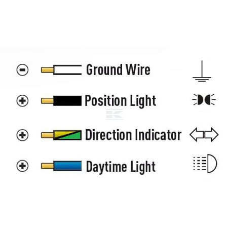Feu avant LED UNIVERSAL LA80096