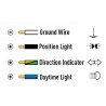 Feu avant LED UNIVERSAL LA80096