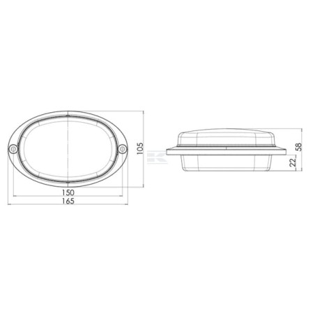 Feu avant LED UNIVERSAL LA80096