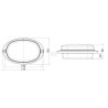 Feu avant LED UNIVERSAL LA80096