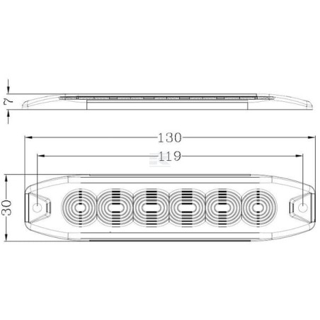 Feu clignotant LED UNIVERSAL LA200763M