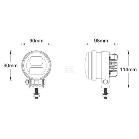 Phare LED UNIVERSEL LA80092