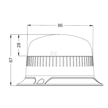 Gyrophare LED UNIVERSEL LA20094