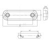 Feu de gabarit avant LED UNIVERSAL LA30098