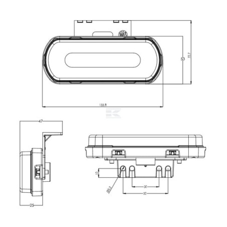 Feu de position LED UNIVERSEL LA30081
