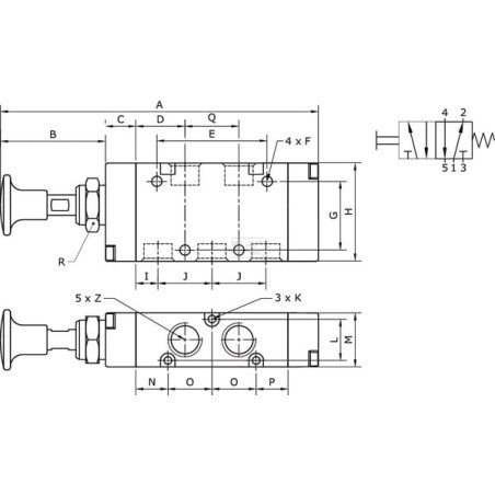 Vanne UNIVERSEL MAB52M18