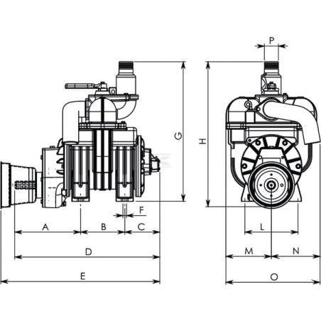 Pompe à vide BATTIONI PAGANI MEC3000A