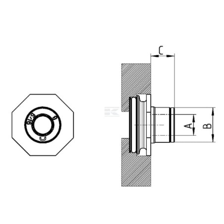 Cartouche intégrée CAMOZZI MD1A8