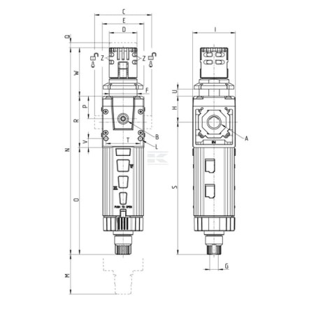 Unité de préparation CAMOZZI MD1FR0070L00