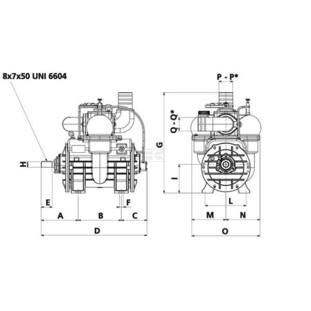 Pompe à vide BATTIONI PAGANI MEC11000P