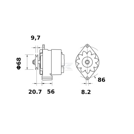 Alternateur MAHLE MG396